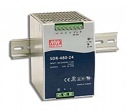 SDR-480 Series 480W High Efficiency Slim DIN Rail Power Supply