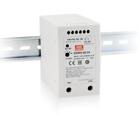 DDRH-60 Series 60W Series Ultra Wide Input DIN Rail Type DC-DC Converter