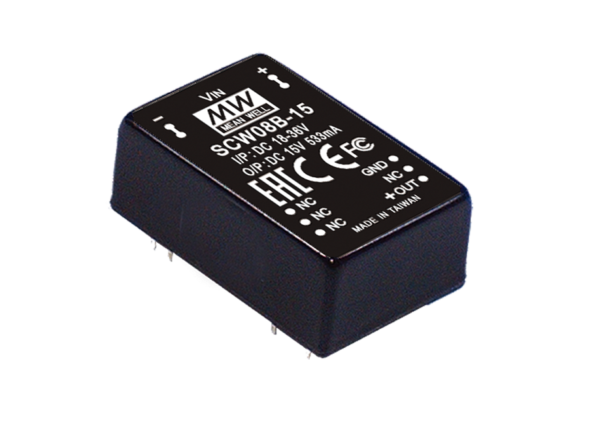 SCW08B-05 8W 5V DC-DC Regulated Single Output Converter