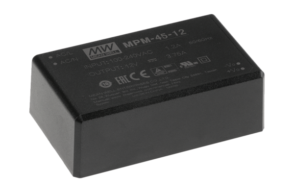 MPM-45 Series 45W AC-DC High Reliable PCB-Mount Green Medical Power Module