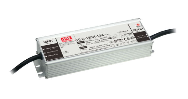 HLG-120H-24-A HLG-120H-24-A 120W  24V Constant Voltage + Constant Current LED Driver – Io and Vo adjustable