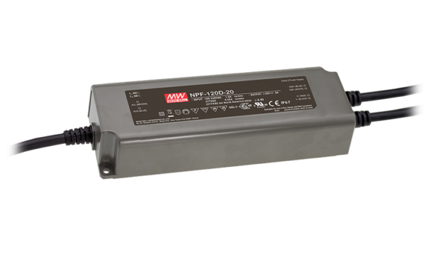 NPF-120D-15-BE NPF-120D-15-BE IP67 Rated 15V 120W Single Output LED Driver with 3 in 1 dimming and Auxiliary DC Output