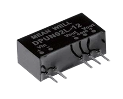 DPUN02N-05 5V,-5V 2W SIP Package DC-DC Unregulated Converter