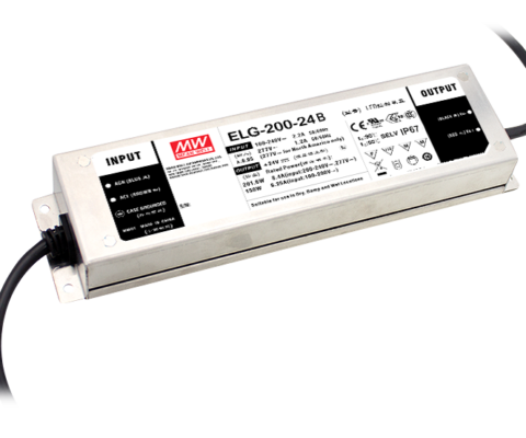 ELG-200 Series 200W Constant Voltage and Constant Current LED Driver