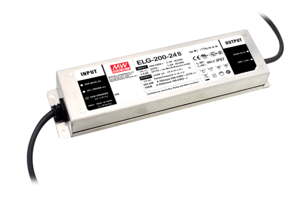 ELG-200 Series 200W Constant Voltage and Constant Current LED Driver