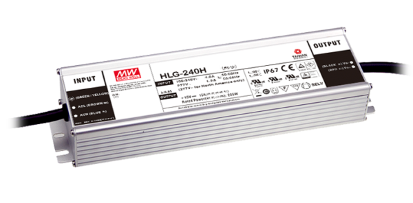 HLG-240H-30C 240W 30V 8A High Reliability LED Lighting Power Supply