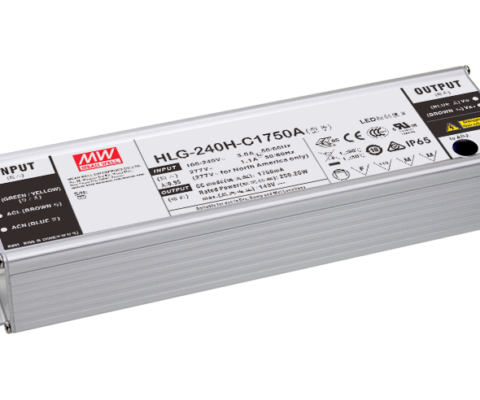 HLG-240H-C1750A 250.25W 1750mA 71-143V IP65 Rated Constant Current LED Driver