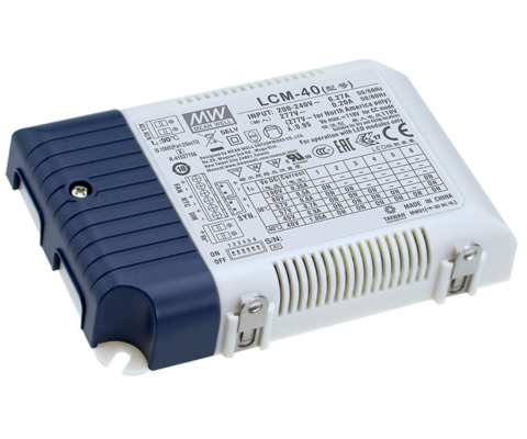 LCM-40 Series 40W Constant Current LED Power Supplies with PWM and 0-10Vdc Dimming