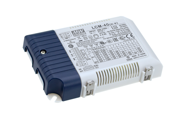 LCM-40 Series 40W Constant Current LED Power Supplies with PWM and 0-10Vdc Dimming