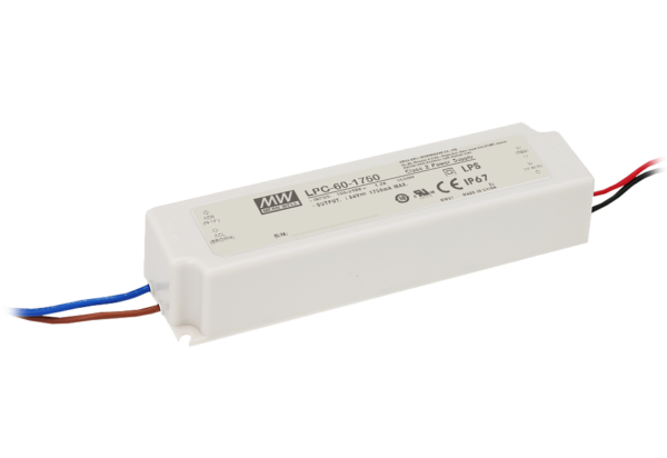 LPC-60-1050 50.4W 9~48V 1050mA IP67 Rated LED Lighting Power Supply