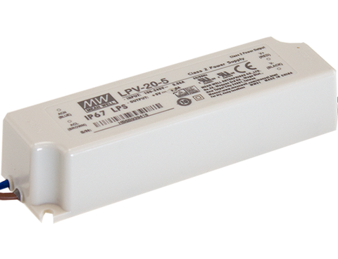 LPV-20 Series 20W Single Output IP67 LED Power Supply