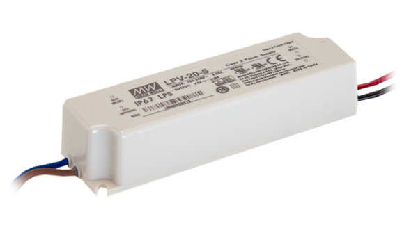 LPV-20-15 20W 15V 1.33A IP67 Rated LED Lighting Power Supply