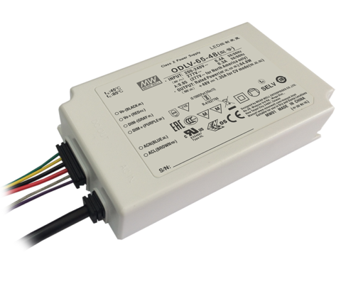 ODLV-65-24 57.6W 24V 2.4A PWM Output AC/DC LED Driver